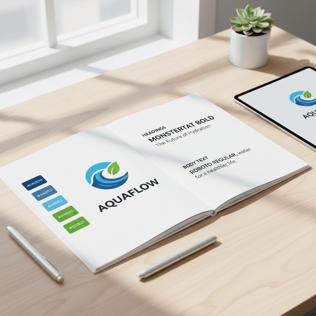 Custom brand style guide for web design